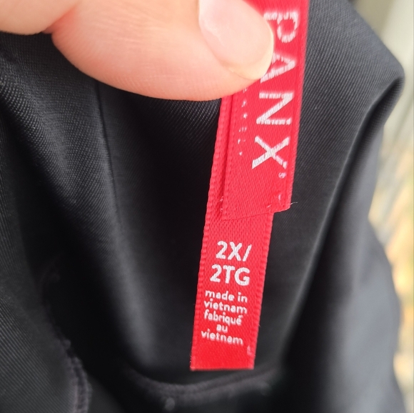 SPANX Faux Leather Legging- Black-sz 2xl Shimmery - Picture 7 of 15